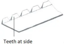 Offset Perforation Rules Teeth at Side