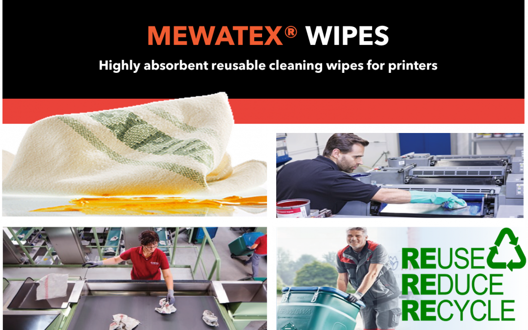 Reusable wipe laundry service for printers