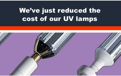 Lower cost for UV lamps