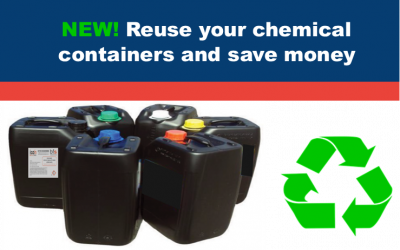 Reuseable plastic containers for ICON products